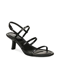 Josie Leather Caged Sandals