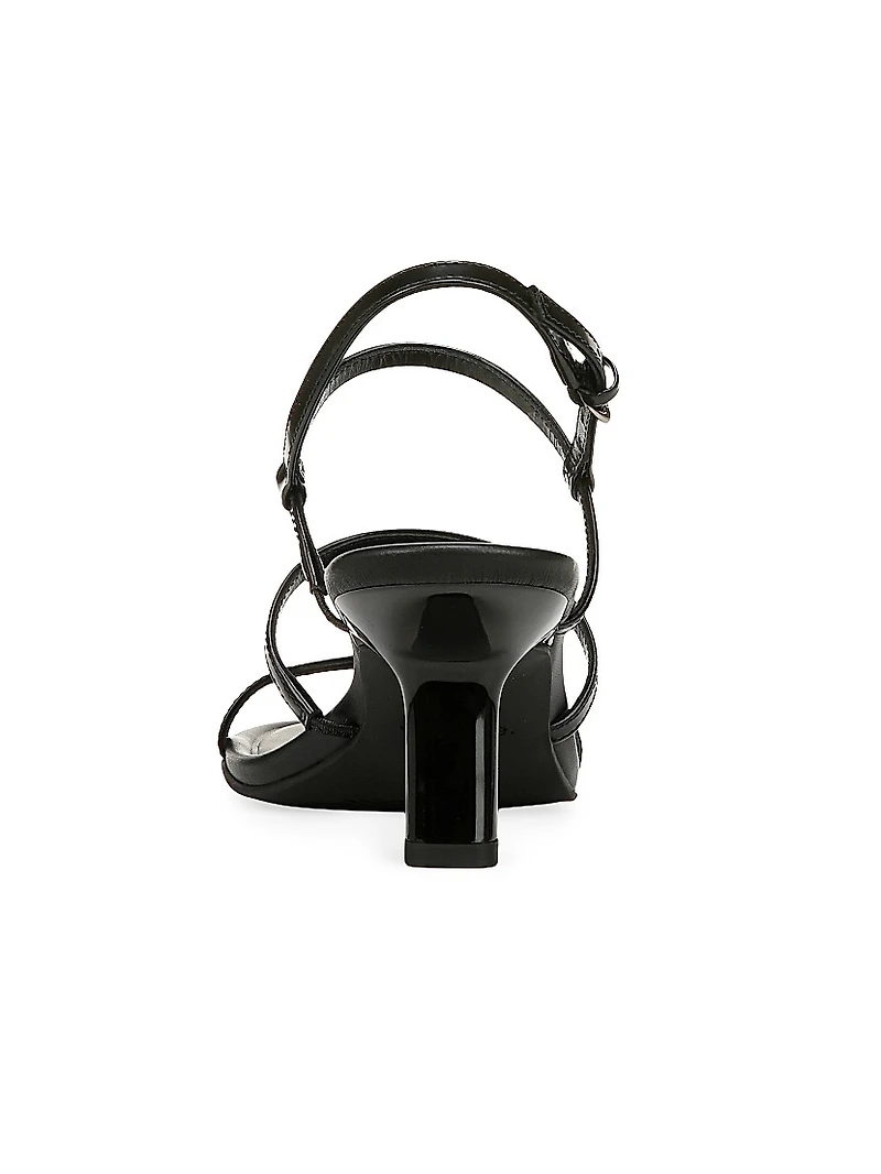 Josie Leather Caged Sandals
