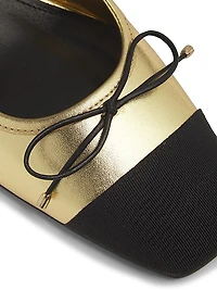 Arissa 65MM Metallic Leather Pumps
