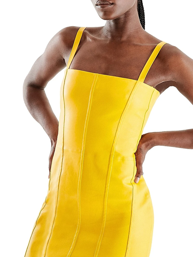 Merci Stretch Leather Dress