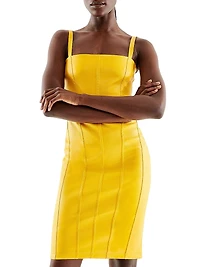 Merci Stretch Leather Dress