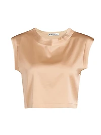 Mel Silk Crop T-Shirt