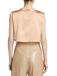 Mel Silk Crop T-Shirt