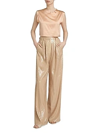 Mel Silk Crop T-Shirt
