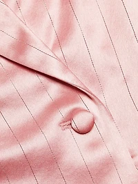 Audri Pinstriped Satin Blazer