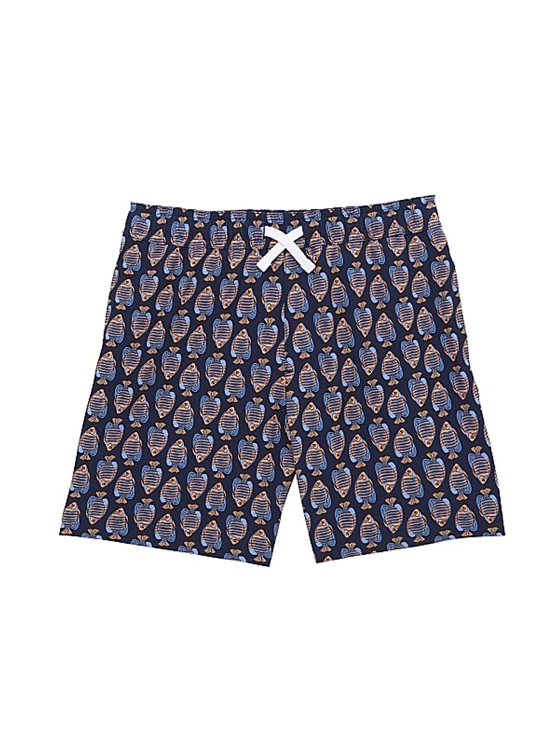 Little Boy's & Boy's Fish Swim Shorts