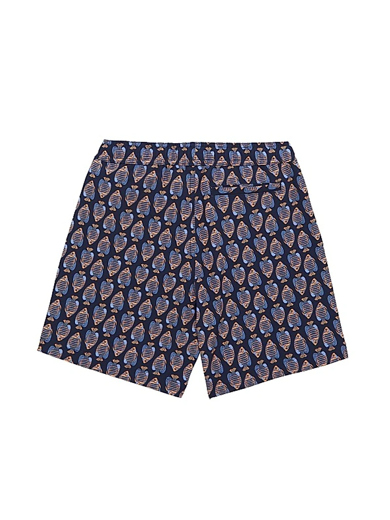 Little Boy's & Boy's Fish Swim Shorts