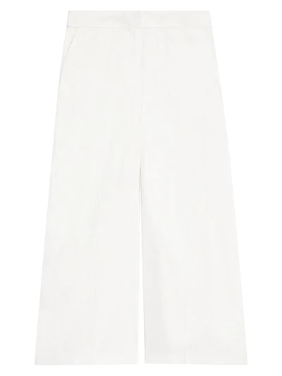 Terena Linen-Blend Wide Crop Pants