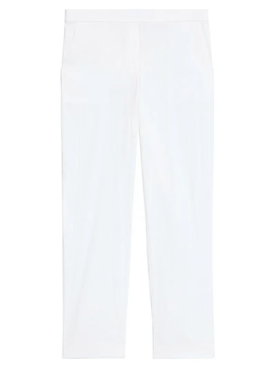 Linen-Blend Slim-Fit Pants