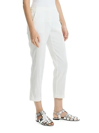 Linen-Blend Slim-Fit Pants