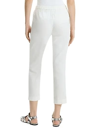 Linen-Blend Slim-Fit Pants