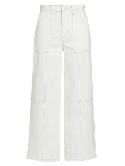 Getty Wide-Leg Ankle-Crop Jeans