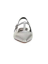 Iliana Metallic Leather Flats