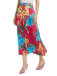 Bastien Floral Midi-Skirt