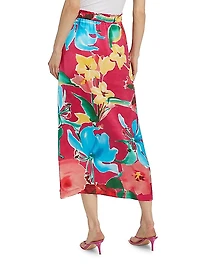 Bastien Floral Midi-Skirt