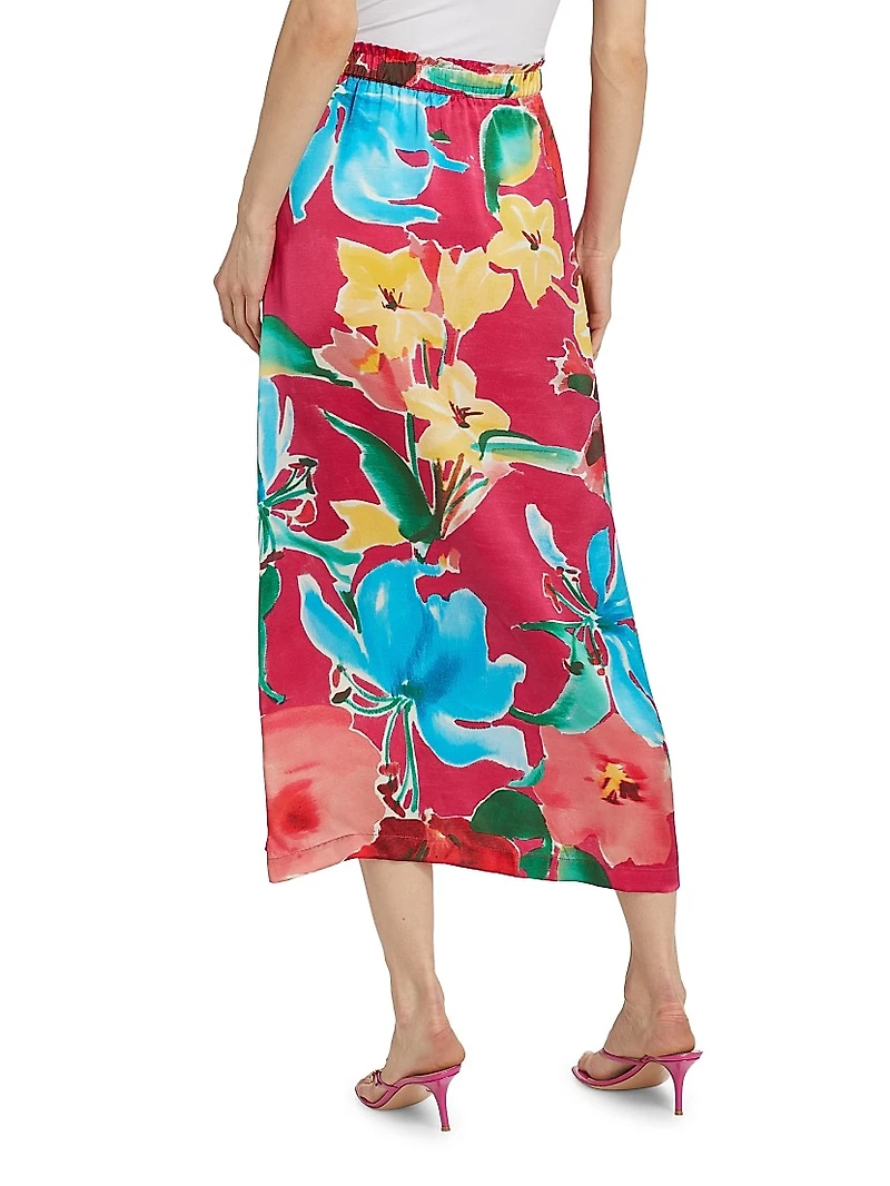 Bastien Floral Midi-Skirt