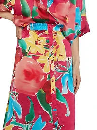 Bastien Floral Midi-Skirt