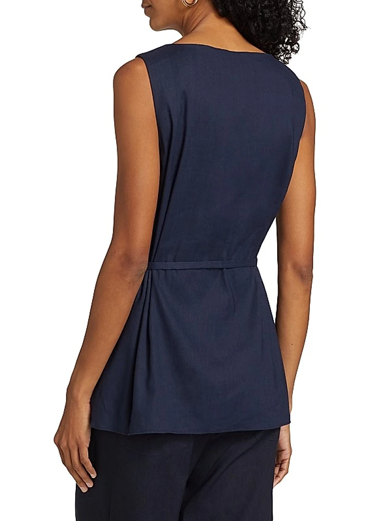 Holland Linen-Blend Tunic