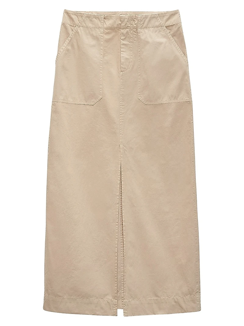 Leyton Cotton Twill Maxi Skirt