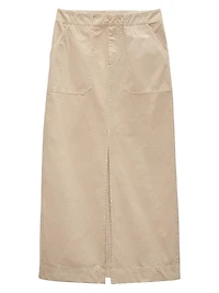 Leyton Cotton Twill Maxi Skirt