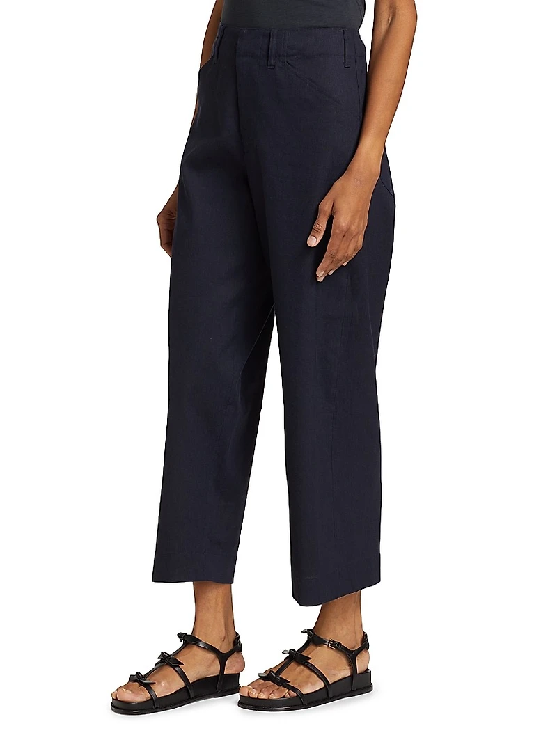 Banks Linen-Blend Pants