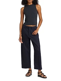 Banks Linen-Blend Pants