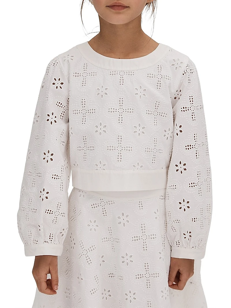 Little Girl's & Girl's Nella Eyelet Skirt