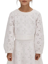 Little Girl's & Girl's Nella Eyelet Skirt