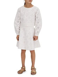 Little Girl's & Girl's Nella Eyelet Skirt