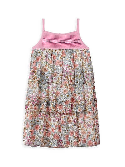 Little Girl's & Leela Jr. Floral Tiered Dress