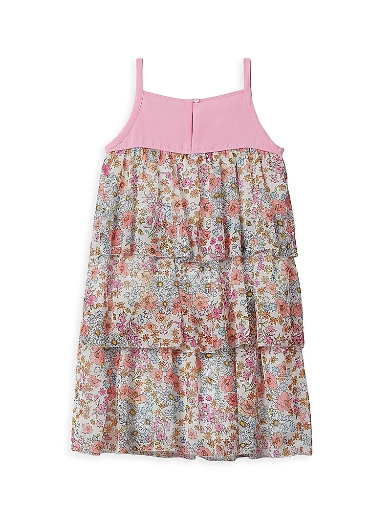 Little Girl's & Leela Jr. Floral Tiered Dress