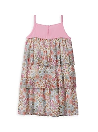 Little Girl's & Leela Jr. Floral Tiered Dress
