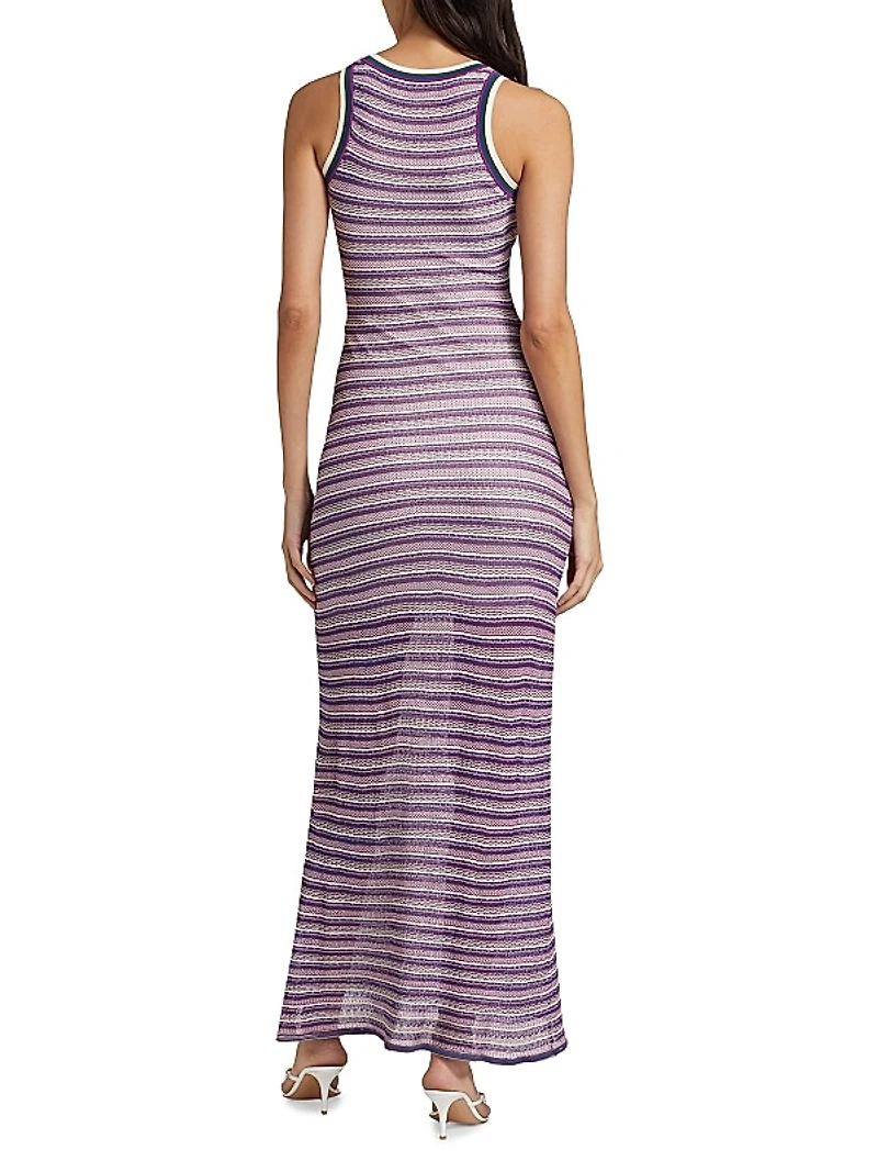 Sivan Striped Knit Maxi Dress