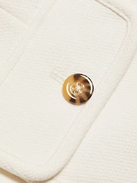 Isola Stretch Cotton-Blend V-Neck Jacket