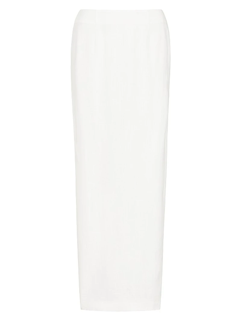 Capri Linen-Cotton Maxi Skirt