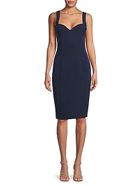 BH Ivonna Bi-Stretch Cady Sheath Dress