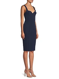 BH Ivonna Bi-Stretch Cady Sheath Dress