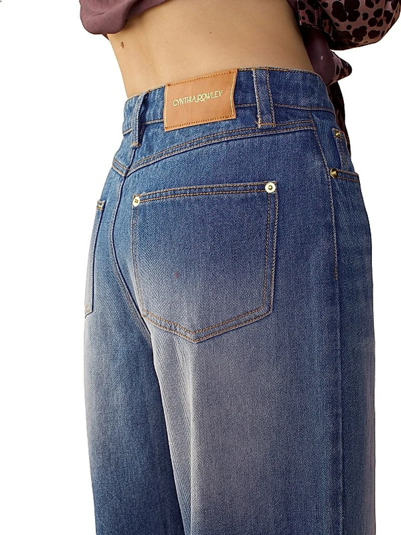 High-Waisted Wide-Leg Jeans