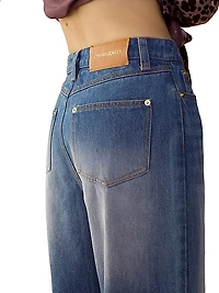 High-Waisted Wide-Leg Jeans
