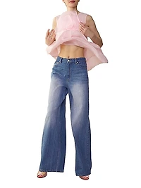 High-Waisted Wide-Leg Jeans