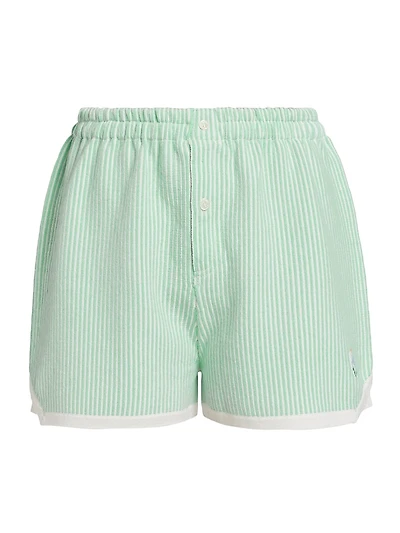 Cashmere & Cotton Striped Shorts