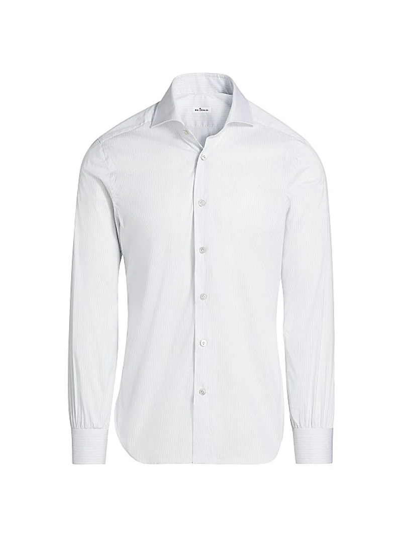 Pinstripe Cotton-Blend Shirt