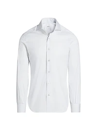 Pinstripe Cotton-Blend Shirt