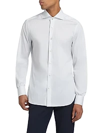 Pinstripe Cotton-Blend Shirt