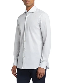 Pinstripe Cotton-Blend Shirt