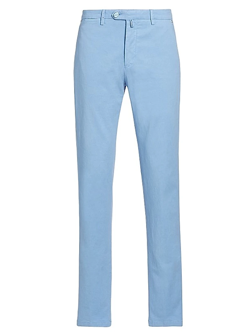 Stretch Cotton-Blend Trousers