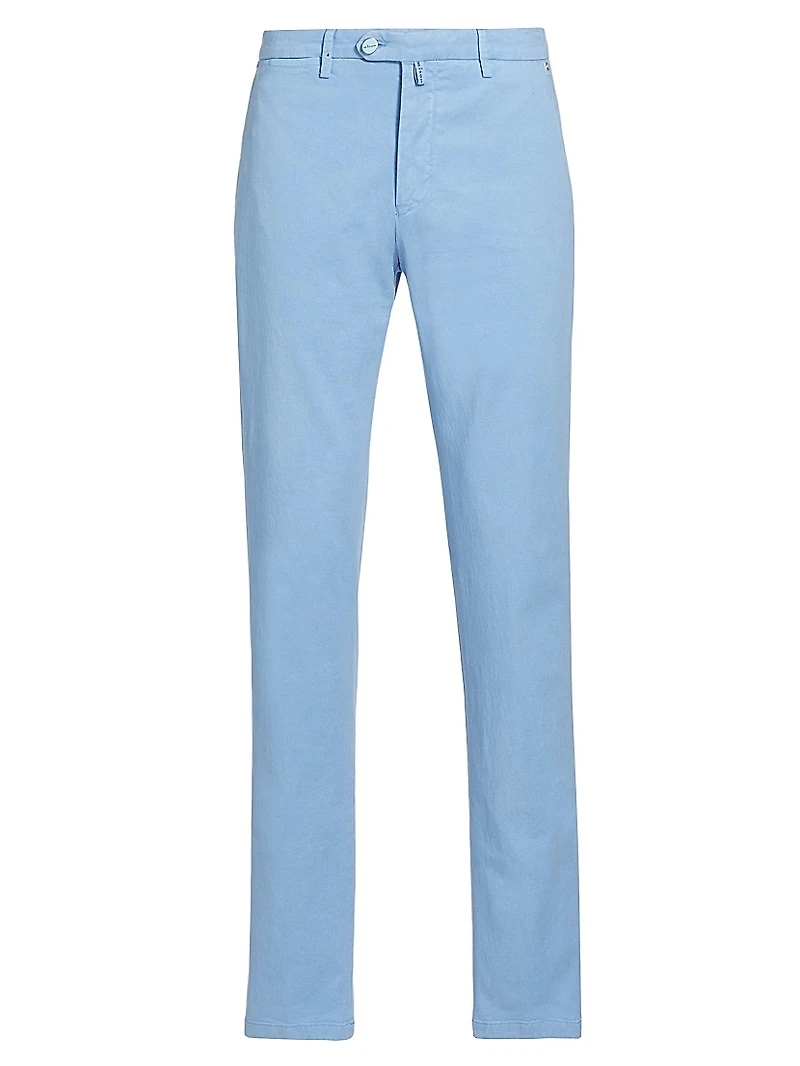 Stretch Cotton-Blend Trousers