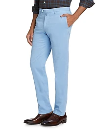 Stretch Cotton-Blend Trousers