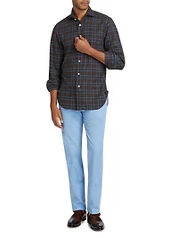 Stretch Cotton-Blend Trousers