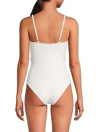 Madison Ruffled-Trim One-Piece Swimsuit